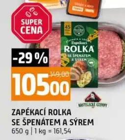 Terno Zapékací rolka se špenátem a sýrem nabídka