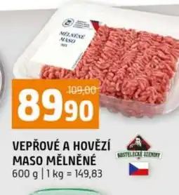 Terno Vepřové a hovězí maso mělněné nabídka