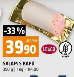 Terno Salám s kapií nabídka