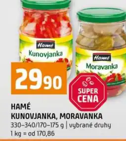 Terno Hamé kunovjanka, moravanka nabídka