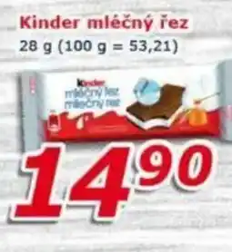 ESO MARKET Kinder mléčný řez nabídka