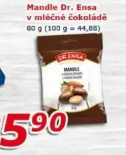 ESO MARKET Mandle Dr. Ensa v mléčné čokoládě nabídka