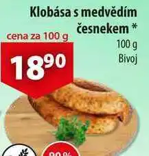 CBA Klobása s medvědím česnekem, 100 g nabídka
