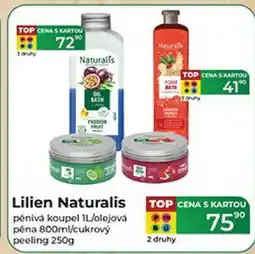 Tamda Foods Lilien Naturalis pěnivá koupel IL/olejová pěna 800ml/cukrový peeling 250g nabídka