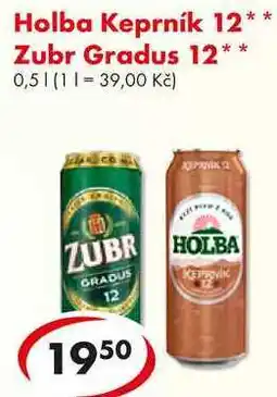 CBA Holba Keprník 12, 0,5 l nabídka