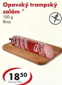 CBA Opavský trampský salám, 100 g nabídka