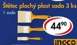 CBA Štětec plochý plast, sada 3 ks nabídka