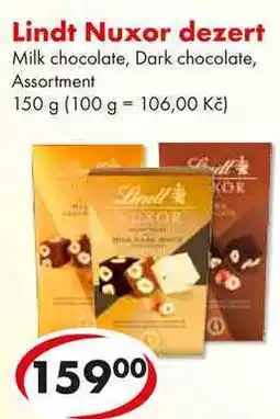 CBA Lindt Nuxor dezert, 150 g nabídka