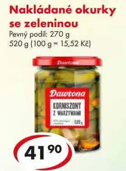 CBA Nakládané okurky se zeleninou, 520 g nabídka