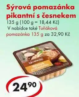 CBA Sýrová pomazánka pikantní s česnekem, 135 g nabídka