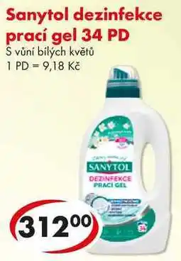 CBA Sanytol dezinfekce prací gel, 34 PD nabídka