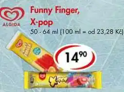 CBA Funny Finger, X-pop, 50-64 ml nabídka