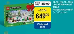 Tesco LEGO Minecraft 21280 Adventní kalendář 7+, 300 kostek nabídka