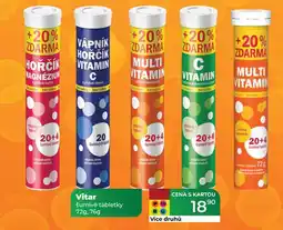 Tamda Foods Vitar šumivé tabletky 72g, 76g nabídka