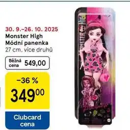 Tesco Monster High Módní panenka 27 cm, více druhů nabídka