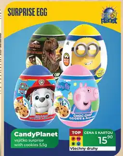 Tamda Foods CandyPlanet vajíčko surprise with cookies 5,5g nabídka