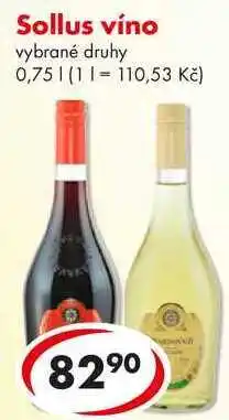 CBA Sollus víno, 0,75 l nabídka