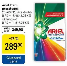 Tesco Ariel Prací prostředek, 26-40 PD, více druhů nabídka