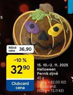 Tesco Halloween Perník dýně, 45 g nabídka