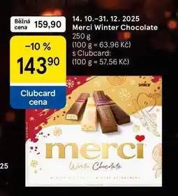 Tesco Merci Winter Chocolate, 250 g nabídka