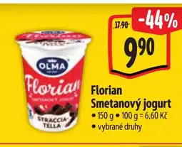 Albert OLMA Florian Smetanový jogurt nabídka