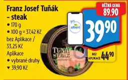 Albert Franz Josef Tuňák - steak nabídka