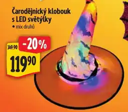 Albert Čarodějnický klobouk s LED světýlky nabídka