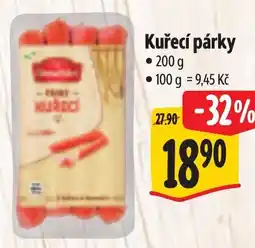 Albert Kuřecí párky nabídka