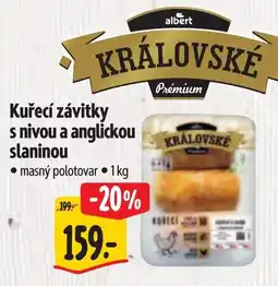 Albert Kuřecí závitky s nivou a anglickou slaninou nabídka