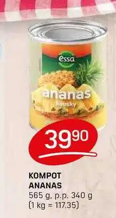 Flop KOMPOT ANANAS 565 g. p.p. 340 g nabídka