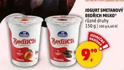 Penny Market JOGURT SMETANOVÝ BEDŘICH MILKO 150 g nabídka