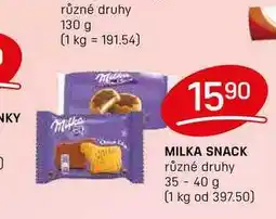 Flop MILKA SNACK různé druhy 35-40 g nabídka