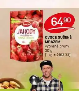 Flop OVOCE SUŠENÉ MRAZEM vybrané druhy 30 g nabídka