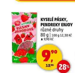Penny Market KYSELÉ PÁSKY, PENDREKY ENJOY, 80 g nabídka