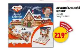 Penny Market ADVENTNÍ KALENDÁŘ KINDER, 123 g nabídka