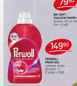 Flop PERWOLL PRACÍ GEL vybrané druhy 20 praní, 1l nabídka