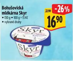 Albert Bohušovická mlékárna Skyr nabídka