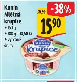 Albert Kunín Mléčná krupice nabídka