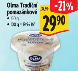 Albert OLMA Tradiční pomazánkové nabídka