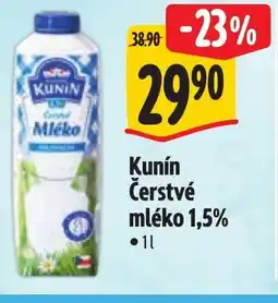 Albert Kunín Čerstvé mléko 1,5% nabídka