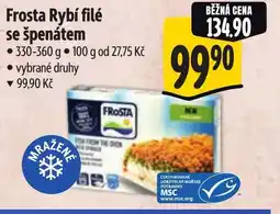 Albert Frosta Rybí filé se špenátem nabídka
