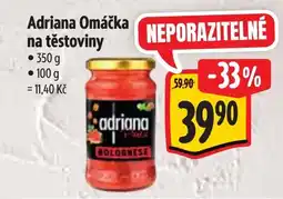 Albert Adriana Omáčka na těstoviny nabídka