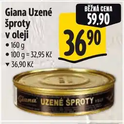 Albert Giana Uzené šproty v oleji nabídka