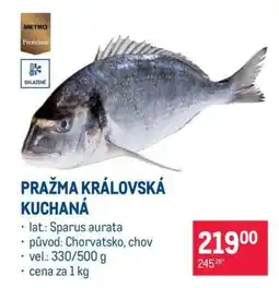 Makro Pražma královská kuchaná nabídka