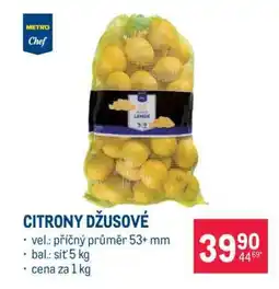 Makro Citrony džusové nabídka