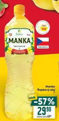 Billa Manka Řepkový olej nabídka