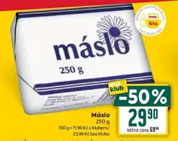 Billa Máslo nabídka
