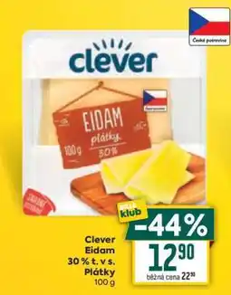 Billa Clever Eidam 30 % t. v s. Plátky nabídka