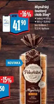 Albert Mlynářský toastový chléb žitný nabídka