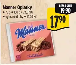Albert Manner Oplatky nabídka